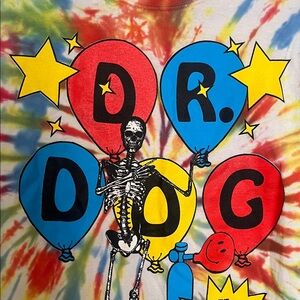 Tie-Dye Dr. Dog Long Sleeve Shirt